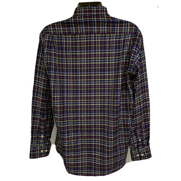 Burberry London Plaid Button Front Shirt Large - Picture 4 of 8